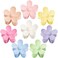 Flower Hair Clips 8PCS, Large Claw Clips for Women Girls Thick Thin Hair, Strong Hold Nonslip Big Dasiy Jaw Clamps Matte Hair Accessories 8 Colors