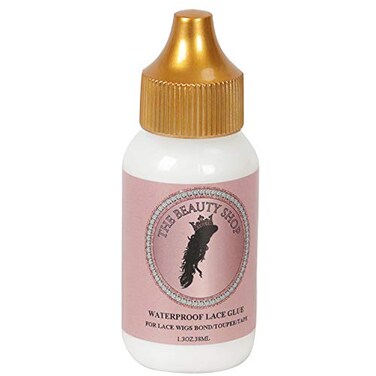 Strong Hold Lace Front Wig Glue Adhesive Waterproof- 1.3oz - Invisible Bonding Hair Glue for Weave Toupee Hair Replacement System (Golden Top)