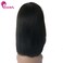 Enoya Human Hair Bob Wigs with Bangs Brazilian Yaki Machine Made Glueless Short Wigs (12" Color#1b)