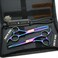 5.5 Inches Hair Scissors with Thinning Comb Hair Cutting Shears Thinning Shears set for Professional and Personal (Rainbow)