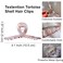 Hair Clips Tortoiseshell Claw Cellulose Acetate Jaw Clip Celluloid French Design 4.2'' Hair Barrettes Grip Leopard Print Clamps for Women Ladies Mother (3 Pack)