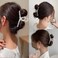 Hair Clips Tortoiseshell Claw Cellulose Acetate Jaw Clip Celluloid French Design 4.2'' Hair Barrettes Grip Leopard Print Clamps for Women Ladies Mother (3 Pack)