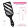 Milano Collection Women's &amp; Men's Wet &amp; Dry Detangler Brush For Styling Wigs &amp; Curly, Straight or Wavy Natural Hair, Gentle Detangling Hair Brushes wide bristle design untangles hair like a Pro