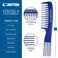 Lift Teasing Wide Tooth Comb &ndash; 5 Pack Chemical and Heat Resistant Detangler Comb &ndash; Anti Static Comb For All Hair Types &ndash; Durable and Lightweight - By Cantor