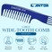 Lift Teasing Wide Tooth Comb &ndash; 5 Pack Chemical and Heat Resistant Detangler Comb &ndash; Anti Static Comb For All Hair Types &ndash; Durable and Lightweight - By Cantor