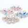 4 PCS Hair Clips for Women Ladies, Butterfly Design Crystal Rhinestones French Barrettes Spring Hair Barrettes Clip, Women Fashion Ponytail Holders Barrettes for Daily Wear (Multicolor)