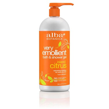 Alba Botanica Very Emollient Bath &amp; Shower Gel - Island Citrus 32 fl oz (947 ml) Gel