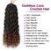 6 Packs Goddess Faux Locs Crochet Hair 20 Inch Wavy Faux Locs Braiding Hair with Curly Ends Soft Goddess Locs Synthetic Braids Hair Extensions(20Inch, 1B/30#)