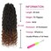 6 Packs Goddess Faux Locs Crochet Hair 20 Inch Wavy Faux Locs Braiding Hair with Curly Ends Soft Goddess Locs Synthetic Braids Hair Extensions(20Inch, 1B/30#)