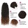 6 Packs Goddess Faux Locs Crochet Hair 20 Inch Wavy Faux Locs Braiding Hair with Curly Ends Soft Goddess Locs Synthetic Braids Hair Extensions(20Inch, 1B/30#)