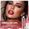 Diamond Matte Nude Lip Gloss, Glitter Metallic Liquid Lipstick Glitter Shimmer Lip Glaze, Shimmery Finish, High Pigment Long Lasting Lip Gloss Tint Christmas Party Makeup (#02)