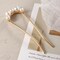 2 Pieces Gold Pearl U Shape Hair Fork,Pearl Hair Sticks Classic Elegant Hair Accessories Bridal Ornaments Fashion U shaped Hair Fork Hair Pins Hair Care Hair Accessories