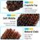 8 Inch Short Passion Twist Hair 6 Bundles Kinky Curly Crochet Hair for Black Women Curly Braiding Hair Crochet Braids Hair（6Bundles8 Inch, 1B/30）