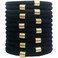 Women's Hair Ties Bracelets for Thick or Curly Hair. 12 Counts Fashion Metal Hair Bracelets- Strong Stretchy No Damage No Crease Ponytail Holders