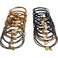 UDeBe 18PCS Hair Tie Bracelets with Metal Circle, Fashion Hair Ties Elastics Basics