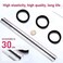 50PCS Black Hair Ties for Women, Cotton Seamless Hair Bands, Elastic Ponytail Holders, No Damage for Thick Hair, 2 Inch in Diameter Hair Elastics and Ties
