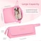 Hair Tools Travel Bag and Heat Resistant Mat, 2 in 1 Portable Organizer Hair Travel Case for Curling Iron, Hair Straightener, Flat Irons, PU Hangable Handle, Neoprene (Sweet Pink)