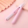 Mini Hair Curler, Ceramic Mini Hair Curler for Short Hair Fine Hair, 2 in 1 Mini Ceramic Curler, Hair Straightener, Mini Curling Iron Barrel Short Hair, Hair Styling Tools (Pink)