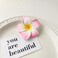 4Pcs White and Pink Hawaiian Frangipani Plumeria Clips and Barrettes Foam Head Flower Party Beach Hair Clip Hair Clips Hair Accessories Plumeria Hair Clip (7cm)