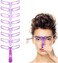 Eyebrow Template, Eyebrow Stencils, 8 Styles Reusable Brow Stencils with Handles and Straps, Reusable Reusable, DIY Makeup Tools