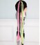 Glowing in Darkness Braiding Hair with Hair Band Jumbo Box Braids Hair Extensions Chain Shining Jumbo Braids Hair Fluorescent Light in Darkness (Pink Green Yellow)