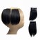 2pcs Human Hair Short Thick Hairpieces Adding Extra Hair Volume Clip in Hair Extensions 4" Brazilian Virgin Hair Topper for Thinning Hair Women and Men 2 packs Lot (1B)