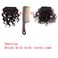 100% Human Hair Bangs Afro Curly Fringe Hair Bangs Fluffy Kinky Curly Human Hairpieces for Black Women Clip in on Hair Extensions (Chocolate Brown)