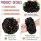 2 PCS Messy Bun Hair Piece Wavy Curly Hair Bun Scrunchies Extensions Synthetic Chignon Thick Updo Hairpieces for Women Girls(Dark Brown)