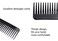 NuAngela Wide Tooth Hair Comb No Static, Detangling Styling Comb For Thick Long Curly Hair, No Handle Round Teeth, Reduce Hair Loss&amp;Breakages, Shower Shampoo Detangler Comb For Women Men (Cyan)
