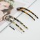 4 Pack U Shaped Hair Pins for Buns, French Pin Hair Fork Sticks for Long Hair, 2 Prong Hair Stick for Women and Girls(Light&amp;Dark Brown)
