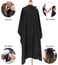 Salon Barber Hairdressing Capes with Snaps Hair Cutting Cape Hair Stylist for Women Men Adults Kids Black Waterproof (8PCS)