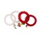 MADISON TYLER Christmas Spiral Hair Ties for Women   Elastic Hair Ties with Jingle Bells Snowflake Colorful Christmas Glove Candy Cane Charm   Holidy Gift 4PCS