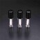 LTKJ 25 Pack 1.2 mL Pretty Empty Lip Gloss Tubes Containers, Clear Mini Refillable Lip Balm Bottles with Rubber Inserts and 3pcs Transfer Pipettes for Lip Samples Travel DIY Makeup (Black)