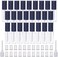 LTKJ 25 Pack 1.2 mL Pretty Empty Lip Gloss Tubes Containers, Clear Mini Refillable Lip Balm Bottles with Rubber Inserts and 3pcs Transfer Pipettes for Lip Samples Travel DIY Makeup (Black)