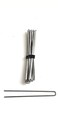 1 Pack Amish Heavy Duty U Shape Hair Pins for Fast Hair Bun (3 Inch Straight Silver)