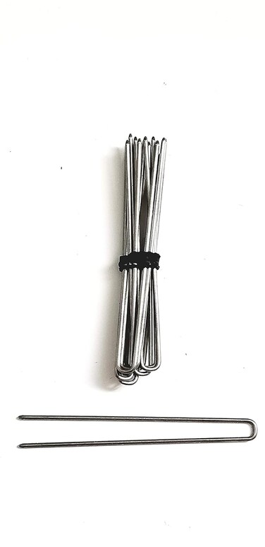 1 Pack Amish Heavy Duty U Shape Hair Pins for Fast Hair Bun (3 Inch Straight Silver)