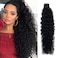 Tape Extensions Human Hair Curly Tape In Hair Extensions Real Human Hair For Black Women 3C 4C Afro Hair Extension Tape 10A Brazilian Real Remy Double Sided Seamless Tape Ins Natural Black 14 Inches