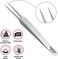 Eyelash Extension &amp; Ingrown Hair Tweezer Pointed Tip Precision Extra Sharp and Perfectly Aligned for Eyelash Extension &amp; Ingrown Hair Treatment &amp; Splinter Removal For Men and Women