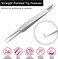 Eyelash Extension &amp; Ingrown Hair Tweezer Pointed Tip Precision Extra Sharp and Perfectly Aligned for Eyelash Extension &amp; Ingrown Hair Treatment &amp; Splinter Removal For Men and Women