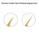 Professional Golden Tweezers for Eyelash Extension Hand Crafted Japanese Stainless Steel Precision Tweezers (Oblique Tip)