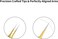 Tweezers for Eyelash Extension Hand Crafted Surgical Stainless Steel Metallic Gold Powder Coated (Pointed Straight Tip.)