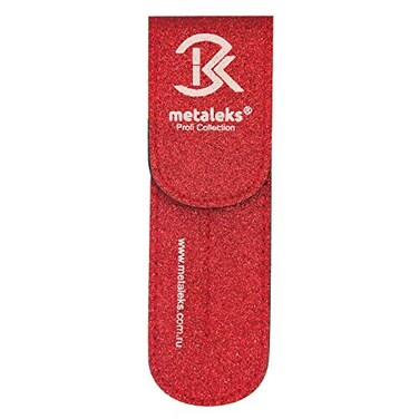 Rexion Double Eyelash Extension Tweezer Pouch - Metallic Silver - 2 in 1 - Magnetic Button (Glitter Red)