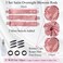 3 Sets Bun Bons Heatless Curls Satin Heatless Curling Set Overnight Curls Blowout Rods soft Hair Curlers to Sleep in with Bonnet Cap No Heat Silk Wrap Headband Roller SPink
