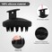Scalp Massage Shampoo Brush, Scalp Washer/exfoliator, Soft Hair Brush, Scalp Care, Scalp Massage, Integrated Design, Both Dry and Wet, Applicable to All People(Black)