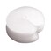 25 Pieces Heat Shield Guards for Hair Extension Bonding, Round Circular and Single Hole, Clear Fusion Glue Protector Templates