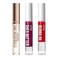 3 PACK Lip Oil Gloss, Hydrating Non-Sticky Lip Oil, 100% Natural Oil Clear Lip Gloss, Lightweight Lip Moisturizer (Rosegold &amp; Shea Butter &amp; Jojoba)