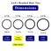 AwEx Black Hair Bands for FINE Hair,0.12 inch (3 mm) in Thickness,5.5 inches(140 mm), Regular Loop Hair Ties,No Metal Elastics,Ponytail Holder for THIN Hair