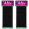 AwEx Black Hair Bands for FINE Hair,0.12 inch (3 mm) in Thickness,5.5 inches(140 mm), Regular Loop Hair Ties,No Metal Elastics,Ponytail Holder for THIN Hair