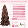 French Curl Braiding Hair 24 Inch 9Packs Loose Wavy Braiding Hair Extensions 75g/pack French Curl Braids Bouncy Synthetic French Curl Braiding Hair for Black Women 33# 24Inch