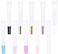 50 PCS Empty long slim 15ml squeeze pink lip gloss tubes lip oil sofe lipgloss tubes (pink lid)